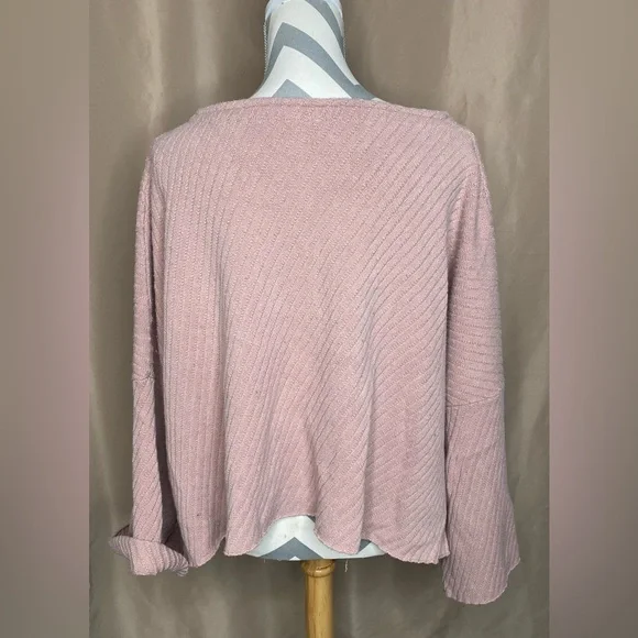 Free People Small Pink Oversized Sweater - Picture 6 of 8